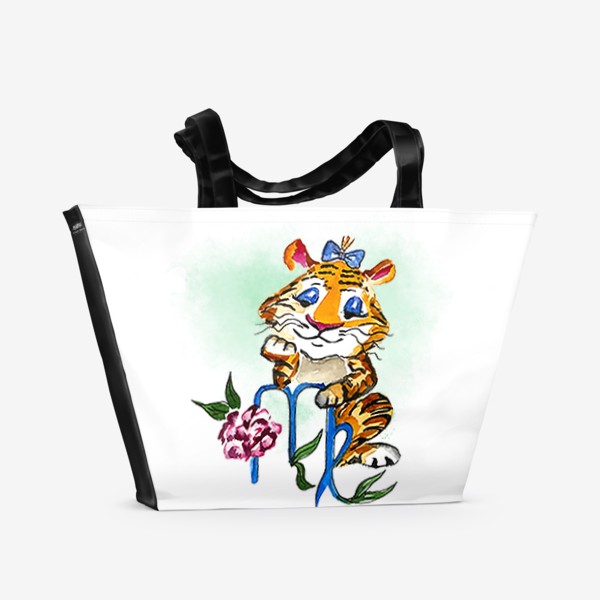 Пляжная сумка «дева год тигра новый год тигра»