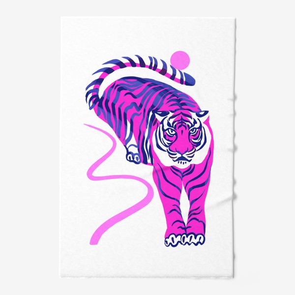 Полотенце «розовый тигр.»