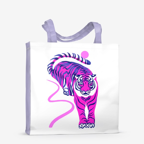 Сумка-шоппер &laquo;розовый тигр.&raquo;