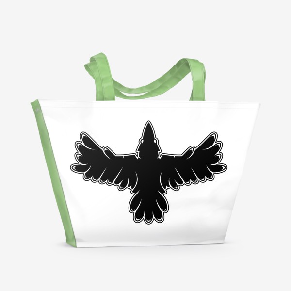 Пляжная сумка «Ворон»