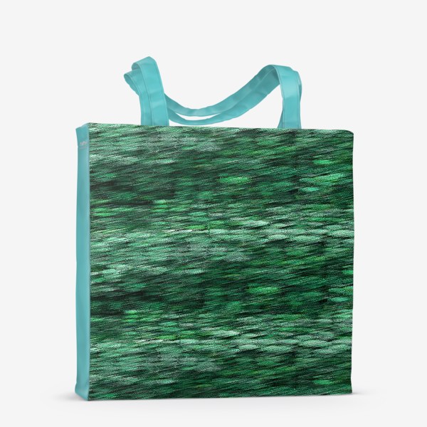 Сумка-шоппер «текстура зеленый меланж»