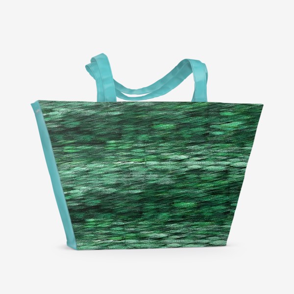 Пляжная сумка «текстура зеленый меланж»