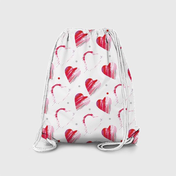 Рюкзак «Сердца в белом »