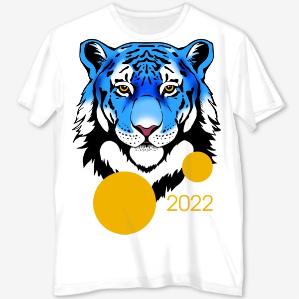 Футболка с полной запечаткой «Водяной тигр символ 2022 года»