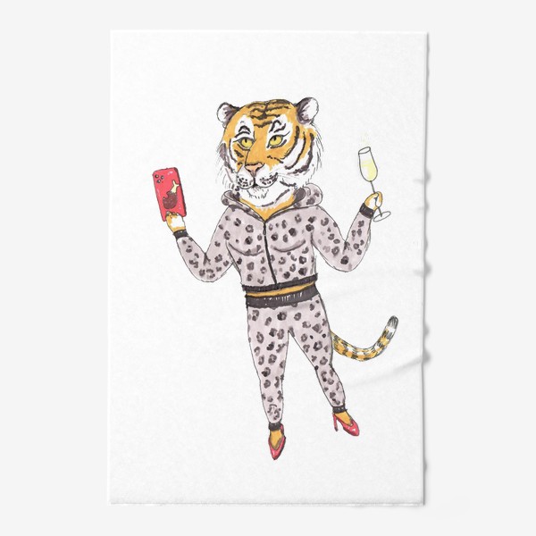 Полотенце «Новогодняя тигрица»