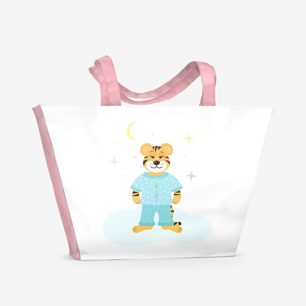 Пляжная сумка «Тигрёнок в пижаме»