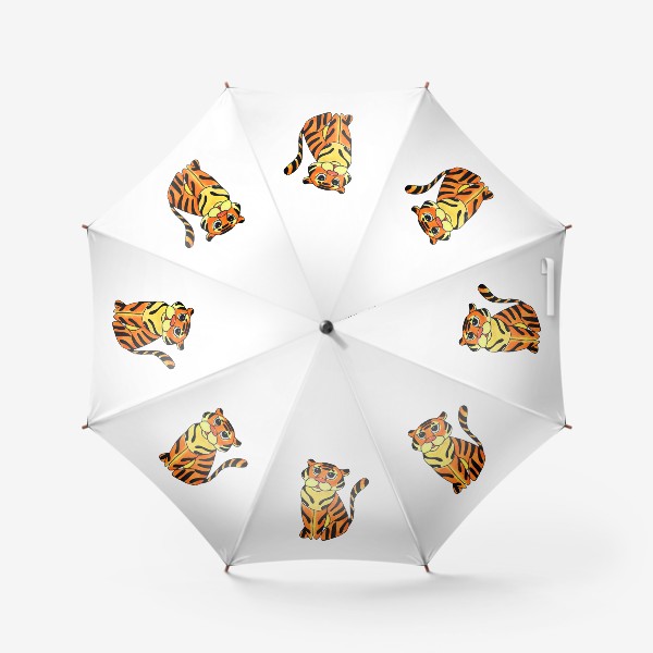 Зонт «Символ 2022 года Акварельный тигр 1 Минимализм»