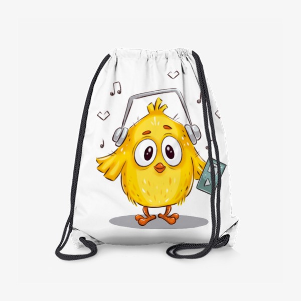 Рюкзак «Цыплёнок в наушниках с плеером»