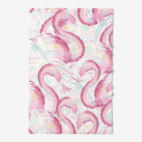 Полотенце «Фламинго цвета рассвета»