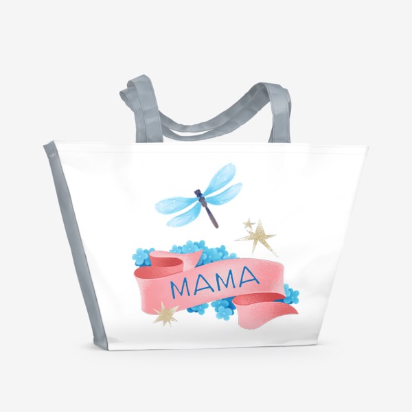Пляжная сумка «Надпись - МАМА! №18 в серии»