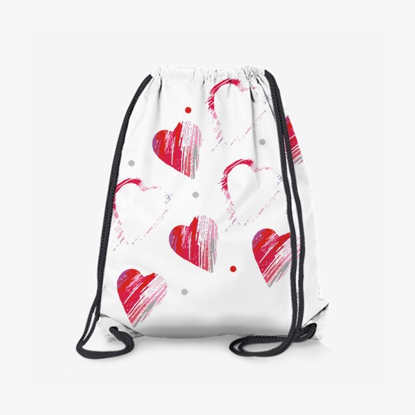 Рюкзак «Сердца в белом »