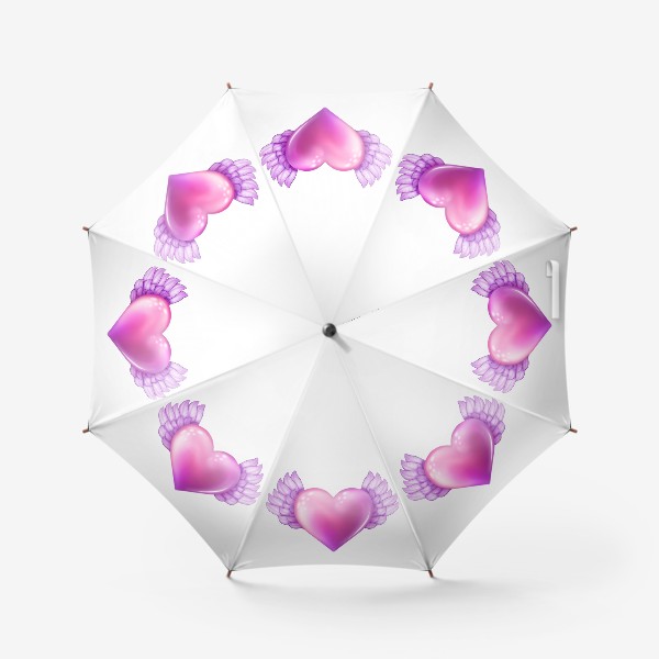 Зонт «Сердце с крыльями»