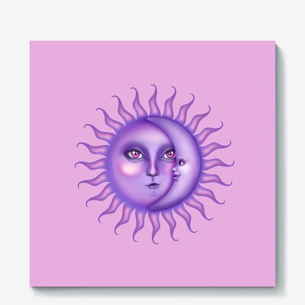 Холст «Солнце  луна »