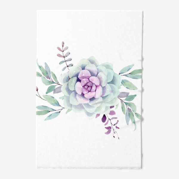 Полотенце «violet succulent»