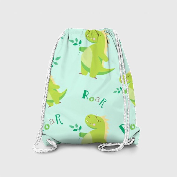 Рюкзак «Милый зеленый динозавр»
