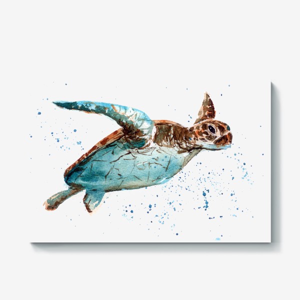 Холст «Летящая черепаха»