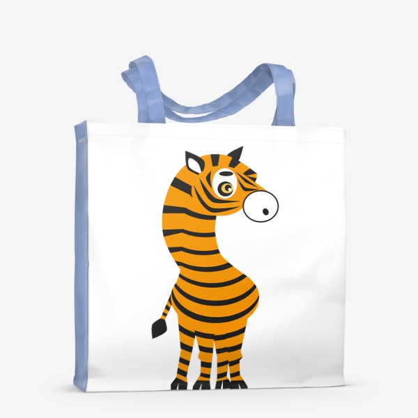Сумка-шоппер «зебра с окраской тигра: Модно а главное безопасно»