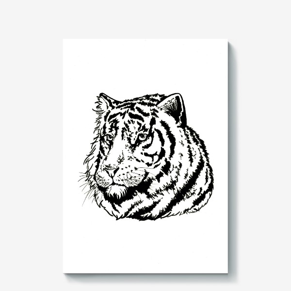Холст «Тигр портрет»