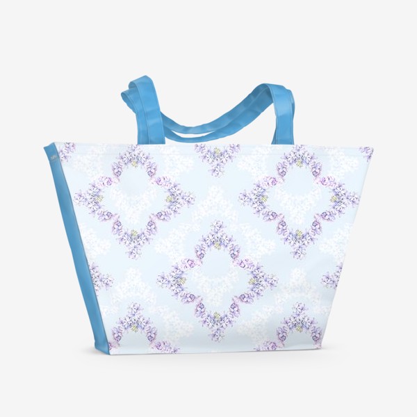 Пляжная сумка «Винтажный цветочный паттерн»