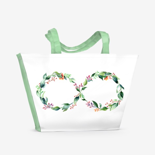 Пляжная сумка «Символическая ботаника»