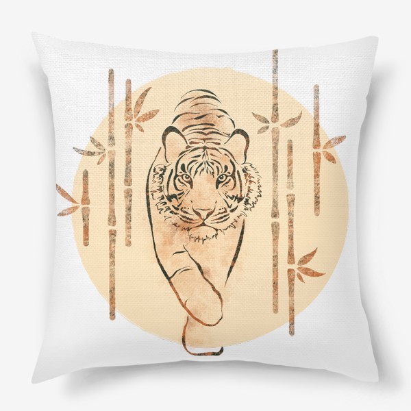 Подушка «Крадущийся тигр. Символ года 2022»