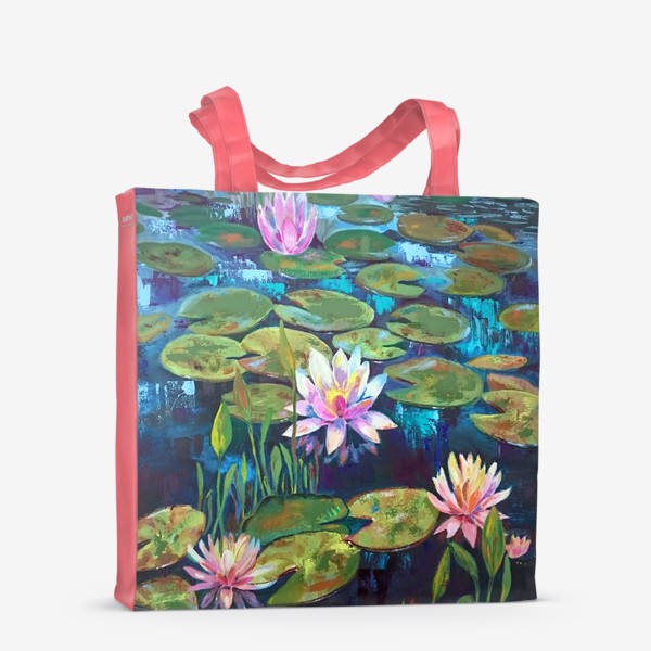 Сумка-шоппер «водяные лилии»