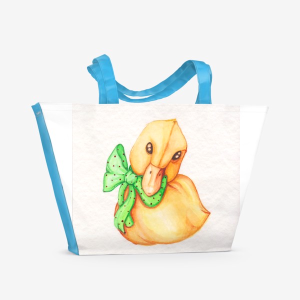Пляжная сумка «Утка с бантом»