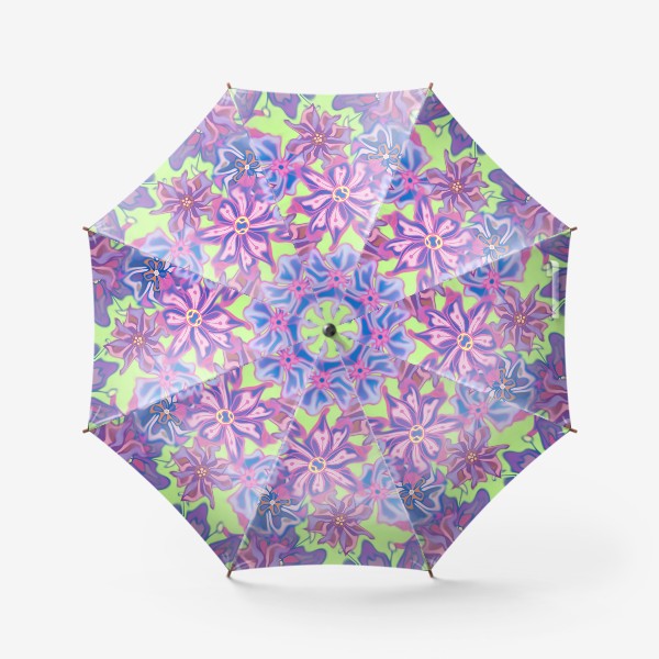 Зонт «Цветы. Неон.»