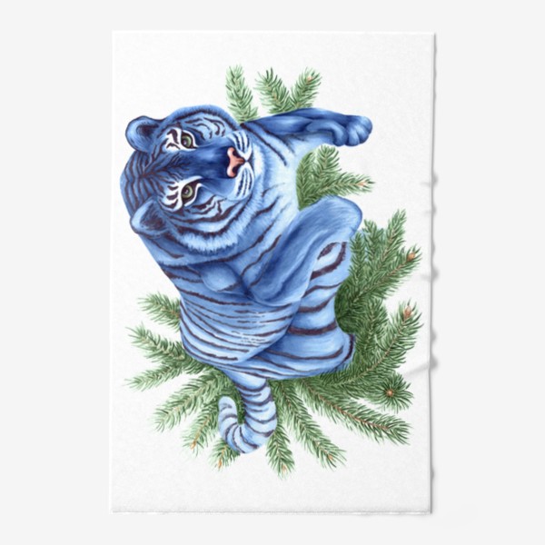 Полотенце «Синий тигр»