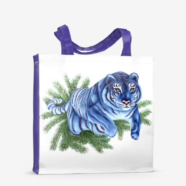 Сумка-шоппер «Синий тигр»