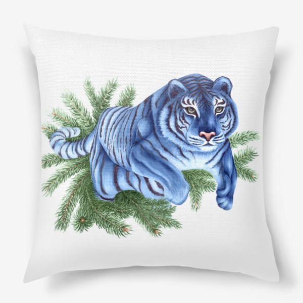 Подушка «Синий тигр»