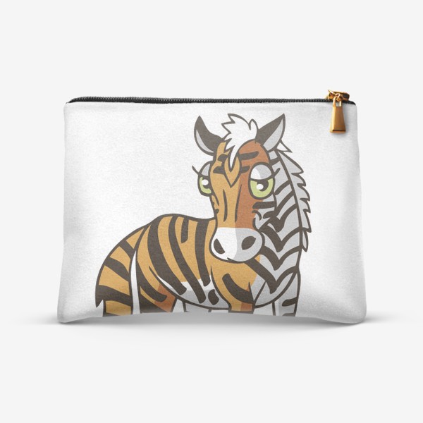 Косметичка «лошадь (зебра) с окраской тигра: Модно и безопасно»