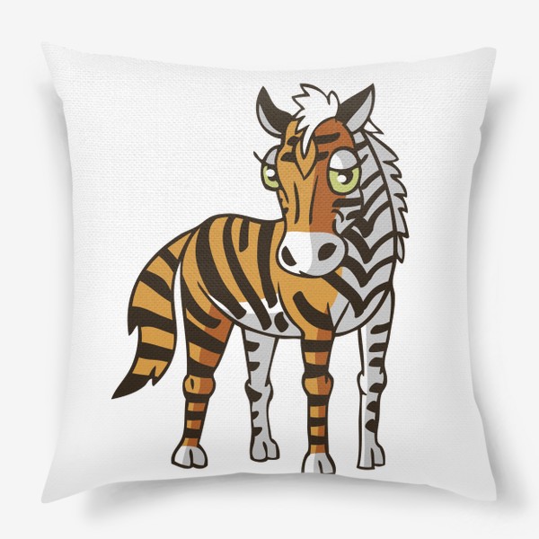 Подушка «лошадь (зебра) с окраской тигра: Модно и безопасно»
