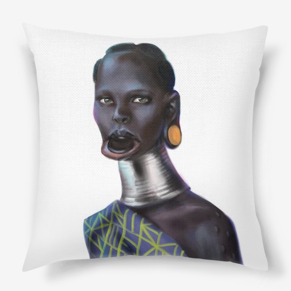 Подушка «Красивая негритянка»
