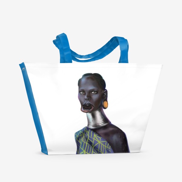 Пляжная сумка «Красивая негритянка»