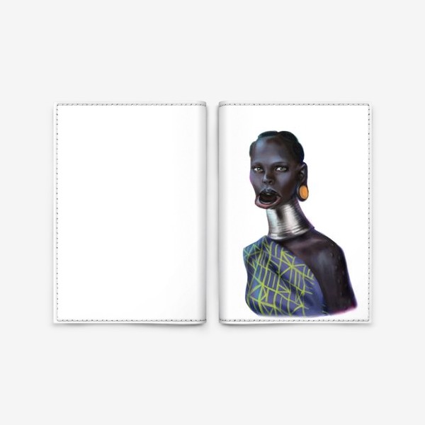 Обложка для паспорта «Красивая негритянка»