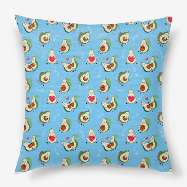 Подушка «Милые авокадо»