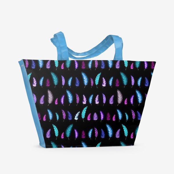 Пляжная сумка «Разноцветные перышки»