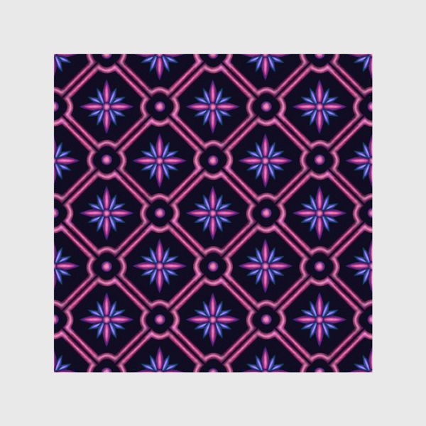 Шторы «Геометрический паттерн фиолетовый»