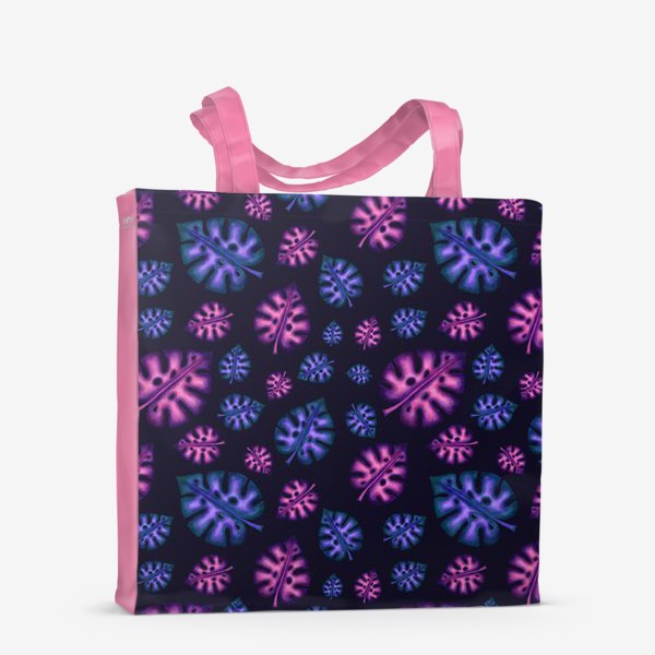 Сумка-шоппер «Фиолетовые пальмовые листья»
