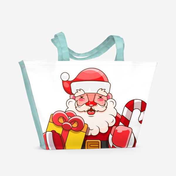 Пляжная сумка « Дед Мороз»