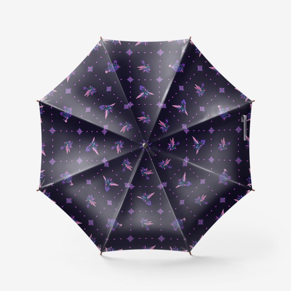 Зонт «Колибри и звезды»
