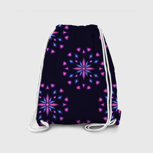 Рюкзак «Фиолетовый с синим орнамент.»