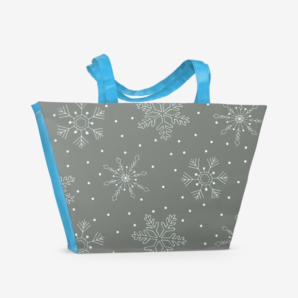 Пляжная сумка «Снежинки»