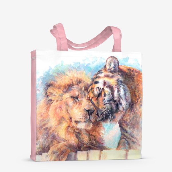 Сумка-шоппер «Тигр и лев»