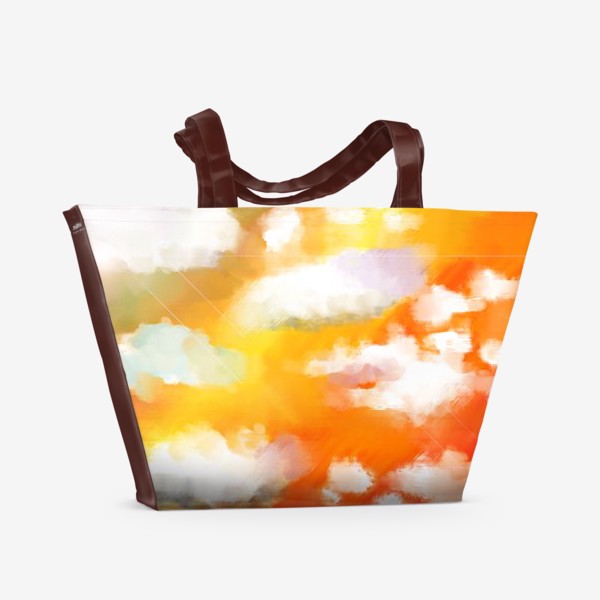 Пляжная сумка «Облака закат»