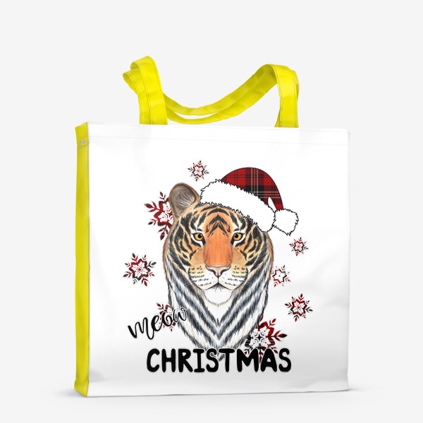 Сумка-шоппер «Рождественский тигр "Мяу Рождество"»