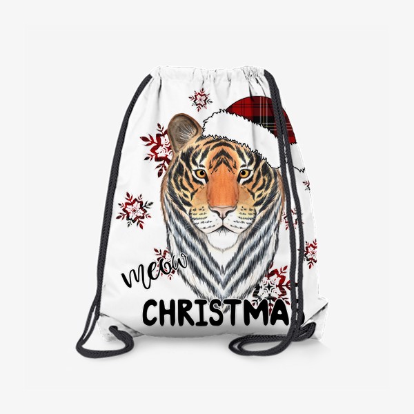 Рюкзак «Рождественский тигр "Мяу Рождество"»