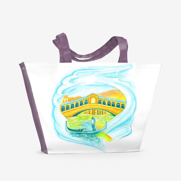 Пляжная сумка «Путешествие в Венецию»