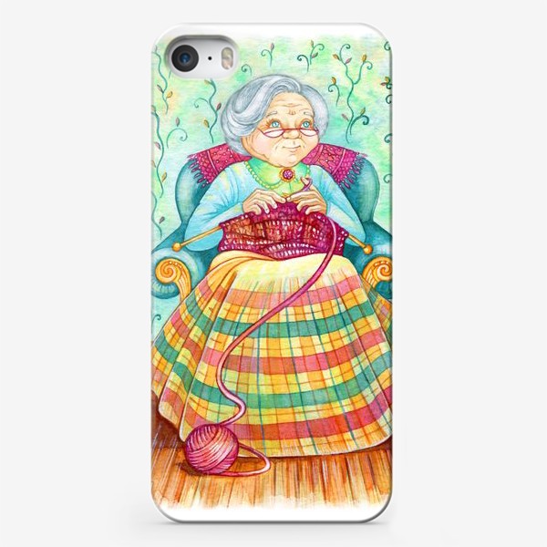 Чехол iPhone «Бабуля, рукодельница, мастерица.»